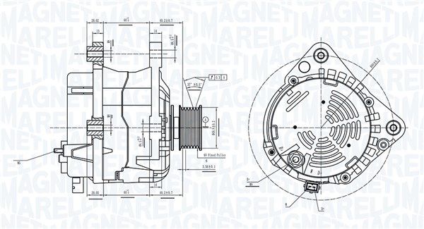 MAGNETI MARELLI Генератор 063733837010